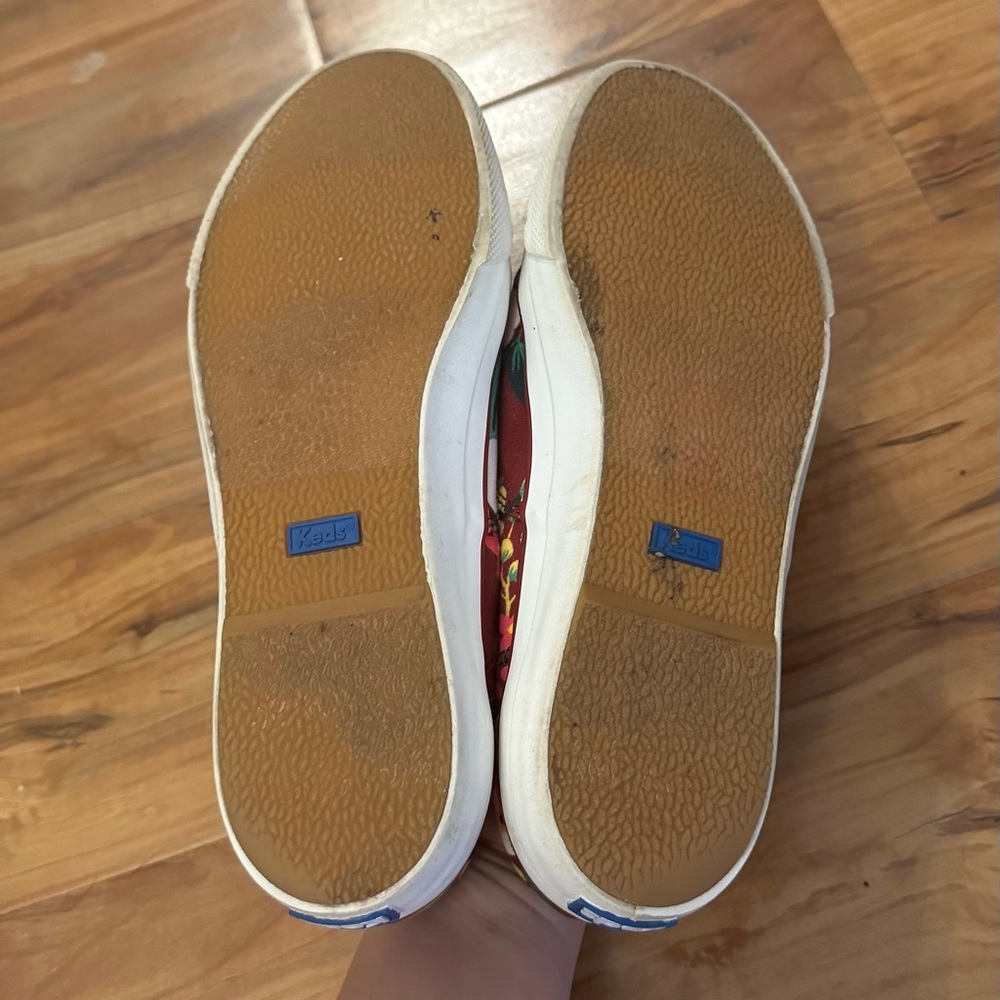 Keds x Rifle Paper Co. Anchor Vintage Blossoms Sneakers Anthropologie Sz 8 Boho - Picture 7 of 10